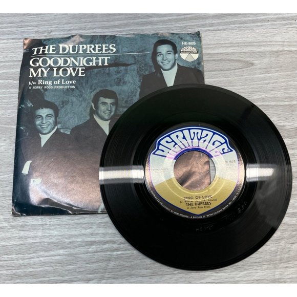 The Duprees Goodnight My Love / Ring of Love 45 Soul Promo with Picture Sleeve - Picture 6 of 6